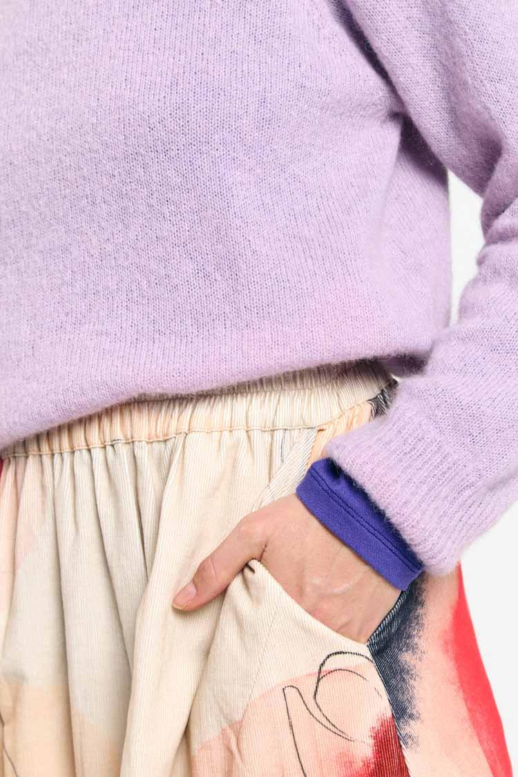 Suite13Lab Babol Jumper Lilac Damen Sweater Strickpullover flieder